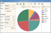 Statistics report (pie chart)